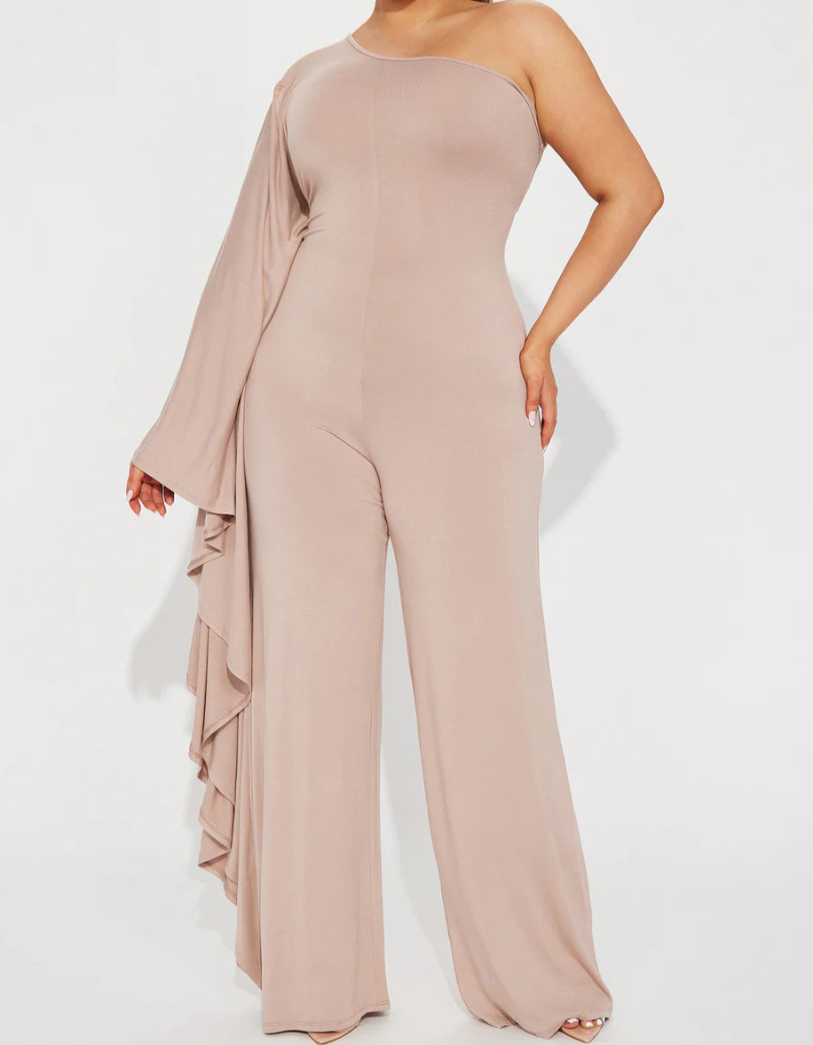 IT Girl Jumpsuit - Tan