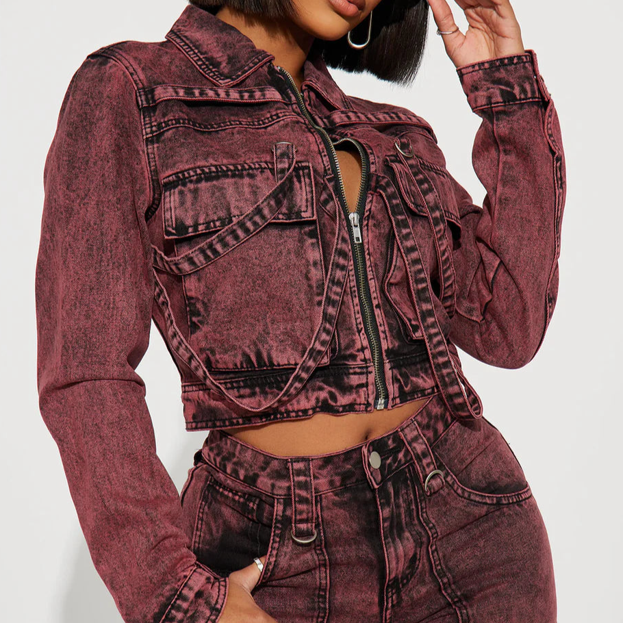 Cargo Denim Jacket