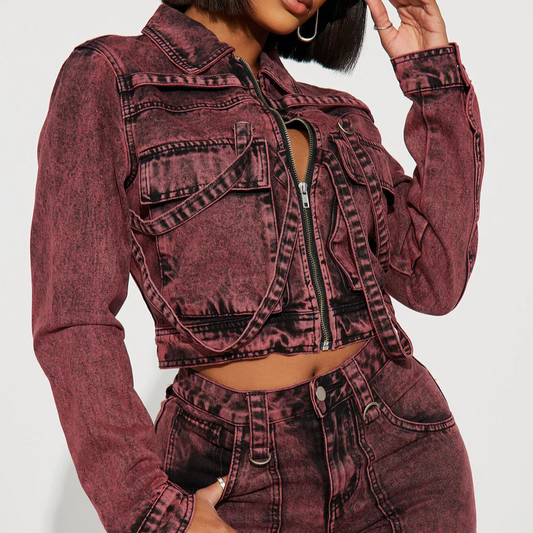 Cargo Denim Jacket
