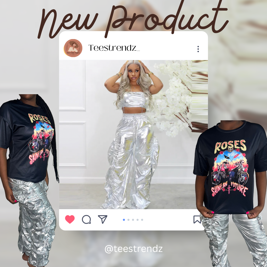 Edgy Metallic 2 Piece Set