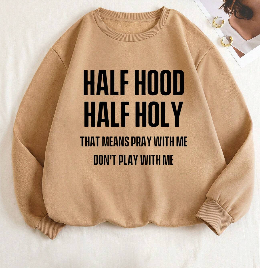 Half & Half Thermal Lined Sweatshirt