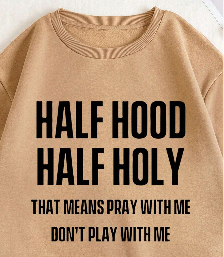 Half & Half Thermal Lined Sweatshirt