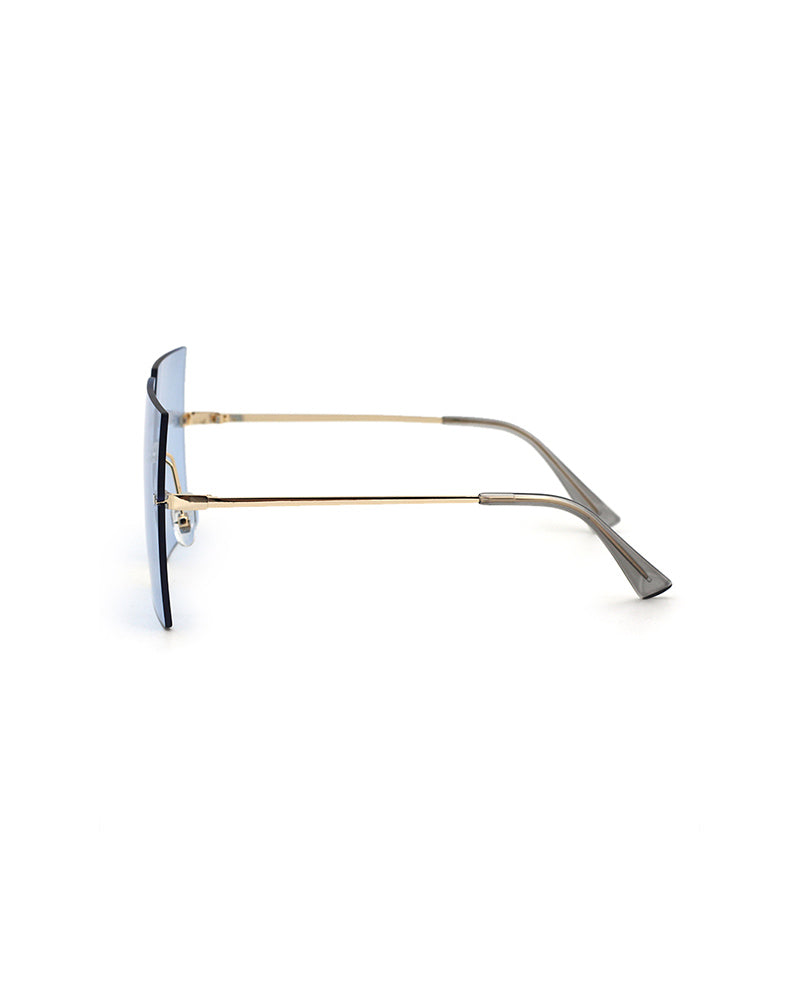 Vintage Square Rimless Sunglasses