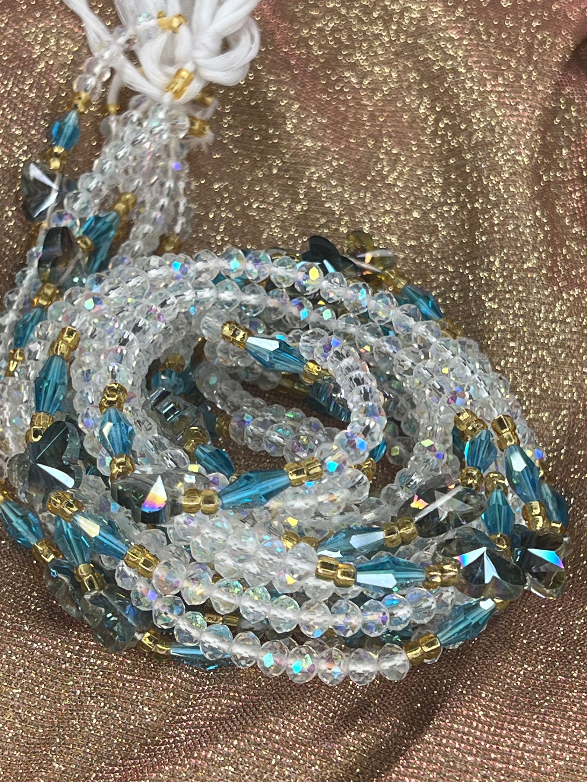 Swarovski crystal discount waist beads